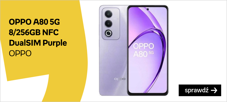 OPPO A80 5G 8/256GB NFC DualSIM Purple OPPO