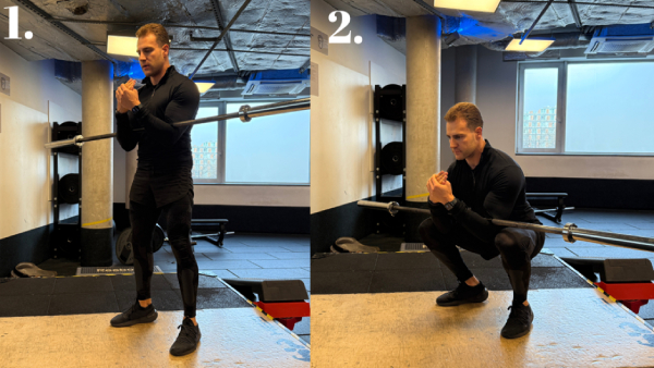 przysiady zercher squat ćwiczenie