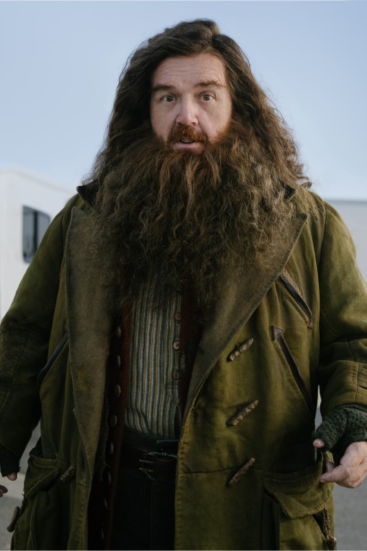 Hagrid - zdjęcie z planu serialu Harry Potter HBO