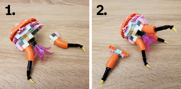 jak zbudować meduzę z lego?