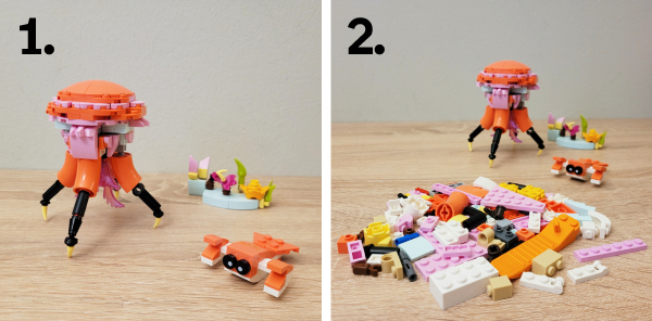 jak zbudować rafę koralową z lego?