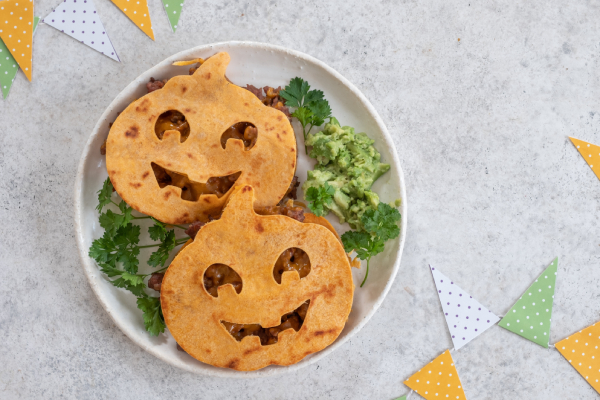 przekąska na halloween quesadilla