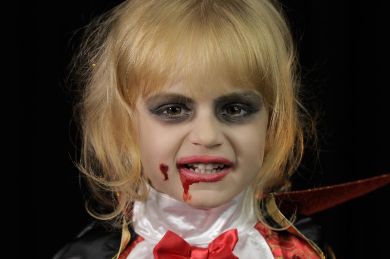 Makijaż wampira dla dzieci