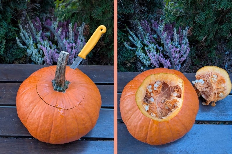 dynia na halloween jak wyciąć