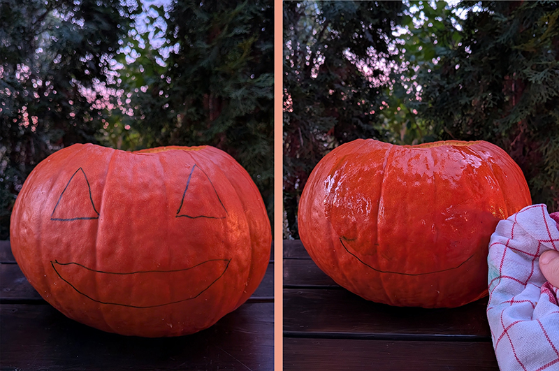 straszna dynia na halloween