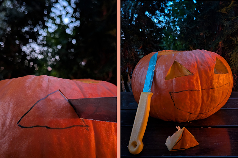 dynia na halloween jak wyciąć