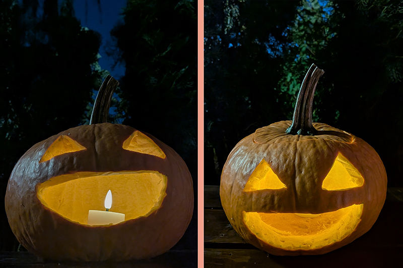 straszna dynia na halloween