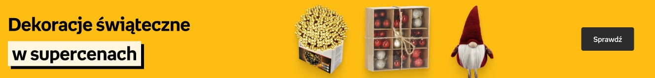 Dekoracje świąteczne w supercenach