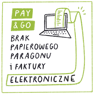 Pay&Go - brak papierowego paragonu i faktury elektroniczne