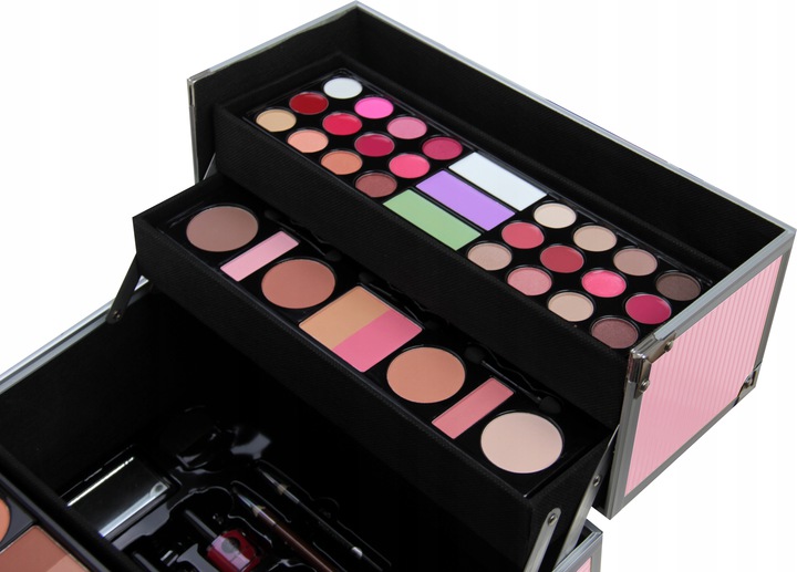 2K zestaw do makijażu z kuferkiema