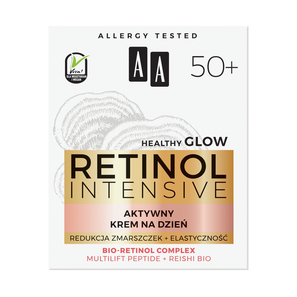 AA Retinol Intensive 50+ aktywny krem na dzień redukcja zmarszczek + elastyczność 50 ml