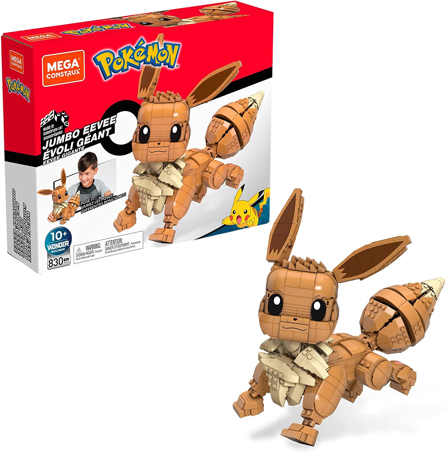 Mega pokémon cada eevee evolução brinquedo conjunto de construção