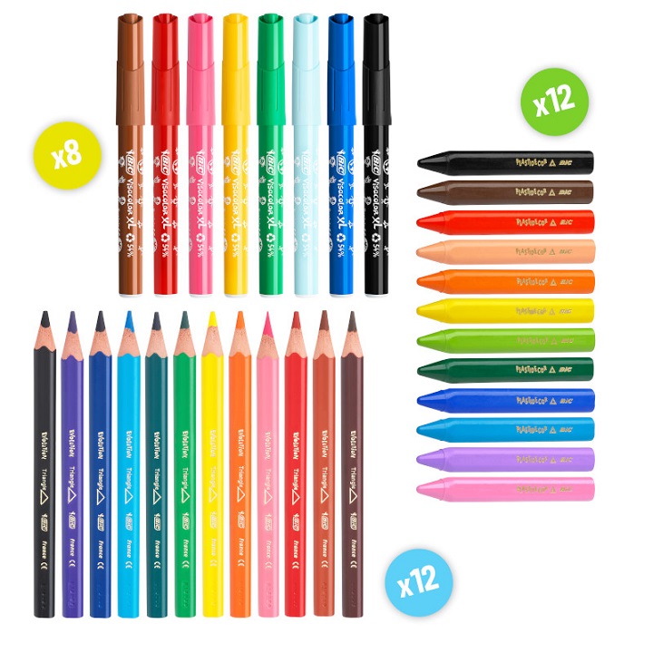 BIC Kids Evolution Illusion Erasable Colouring Pencils - Assorted