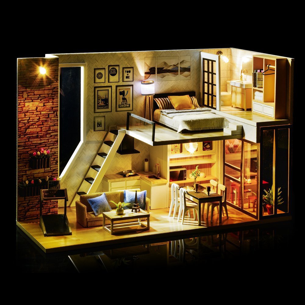 Little Story, składany drewniany domek 3D Claudia's Apartment