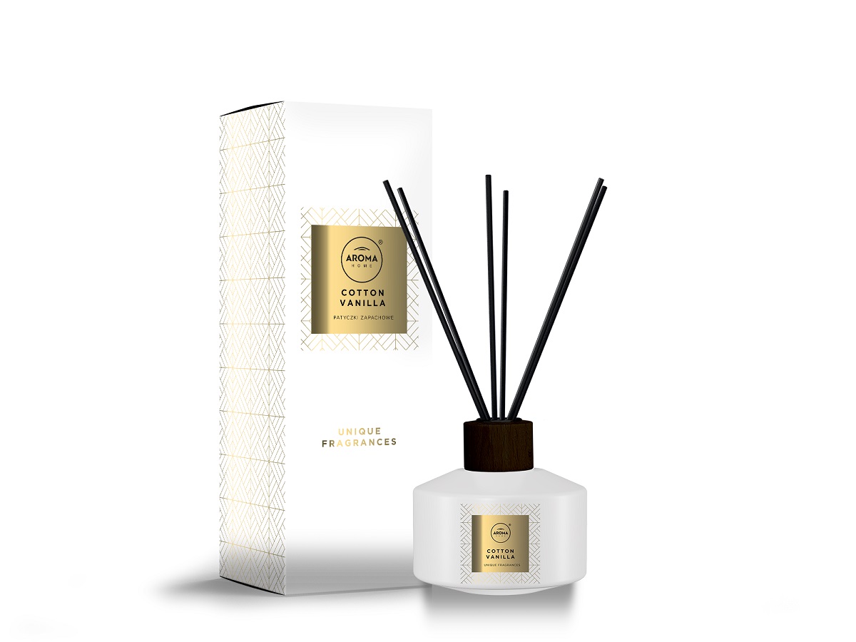 Aroma home, Elegance Series, patyczki Cotton Vanilla 50 ml
