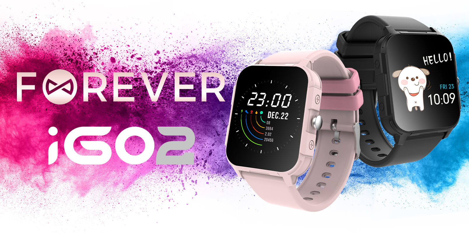 Modne młodzieżowe smartwatche Forever IGO2