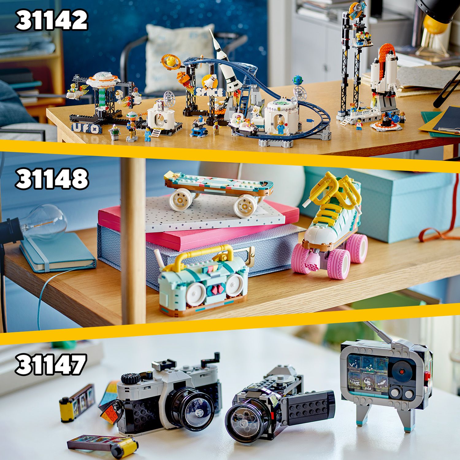 Więcej zestawów LEGO® 3 w 1 dla dzieci
