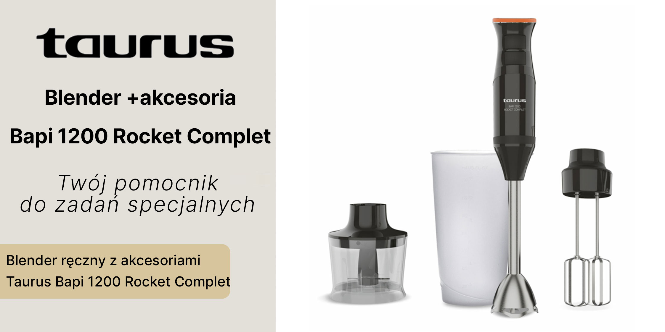 Blender Taurus Bapi 1200 Rocket Complet