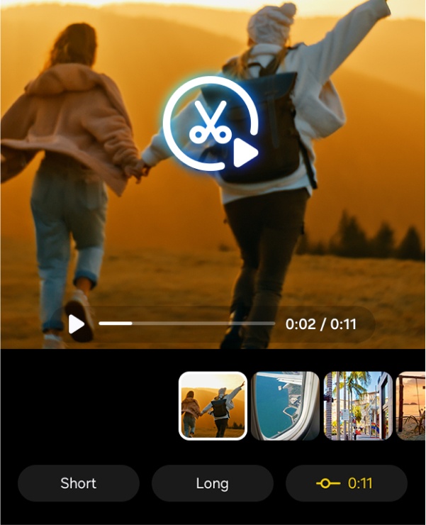 Łatwe tworzenie rolek z funkcją Automatyczne przycinanie