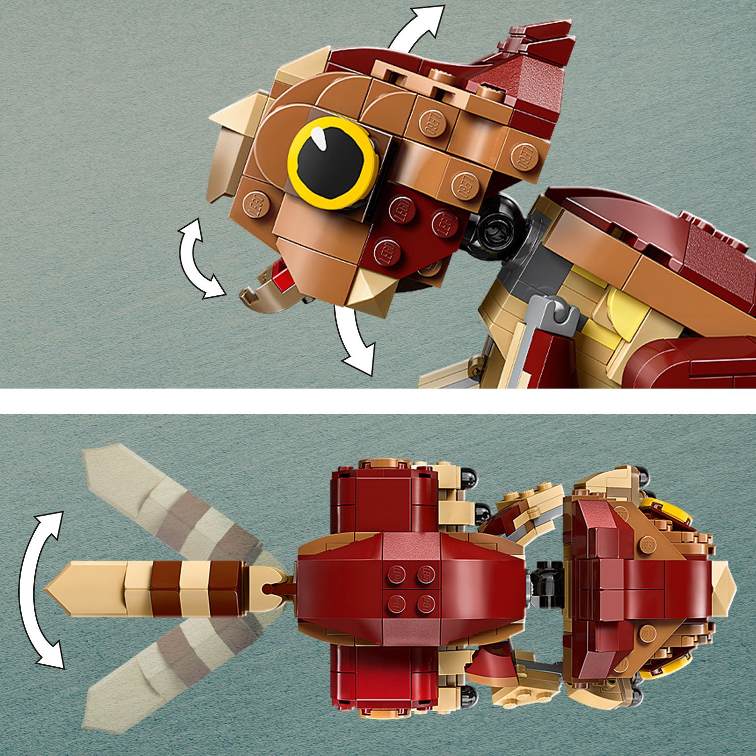 Zabawa ruchomym dinozaurem