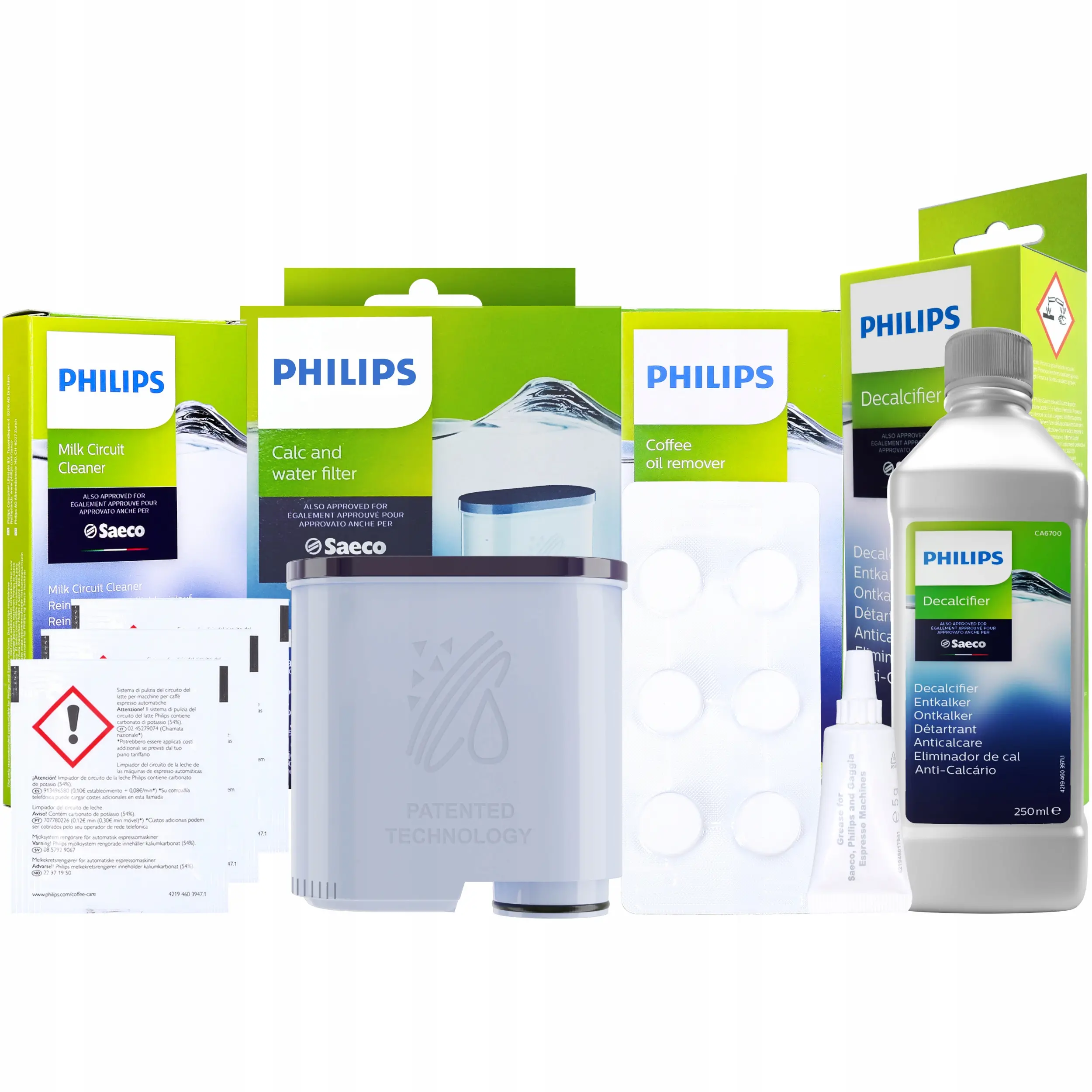 AquaFloow Kit pour les machines à café Philips/Saeco : 3x filtre à