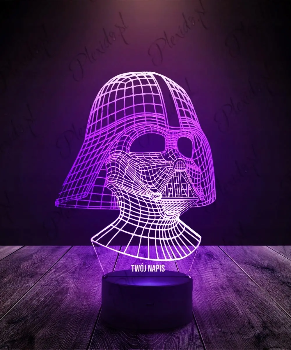 Lampka Nocna Darth Vader Star Wars 16 LED PLEXIDO Długość/wysokość 20 cm