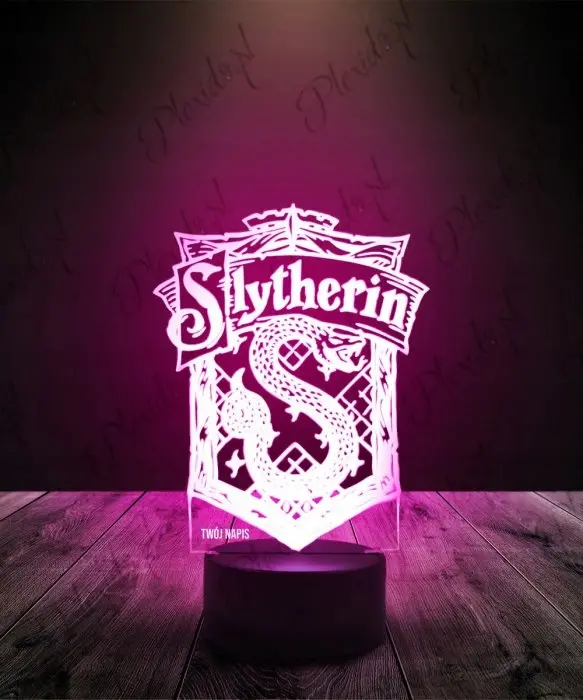Lampka Nocna Harry Potter Slytherin LED PLEXIDO Kolekcja Exclusive Pro