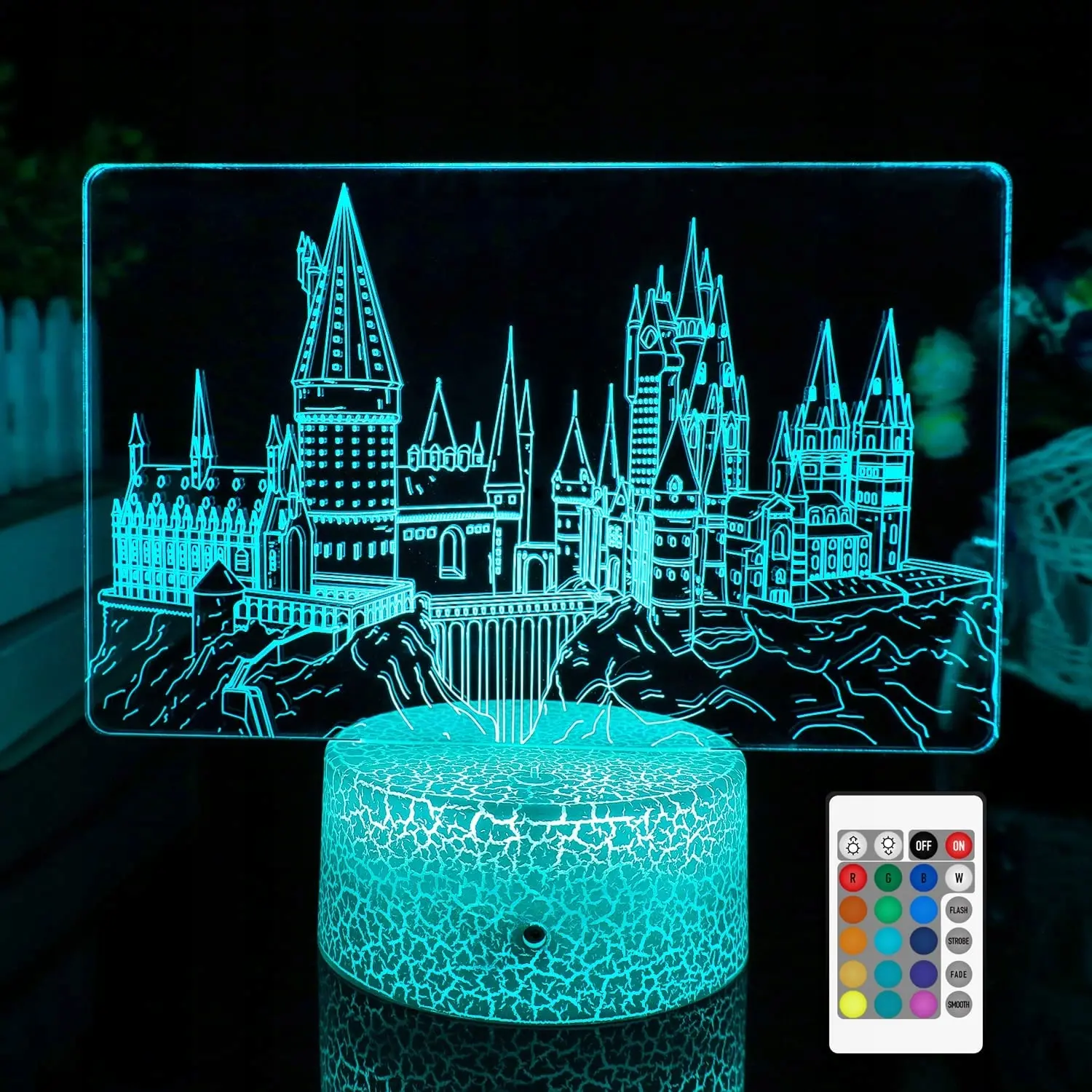 Lampka Nocna 3D Led Harry Potter Szkoła Hogwart EAN (GTIN) 5903457877063