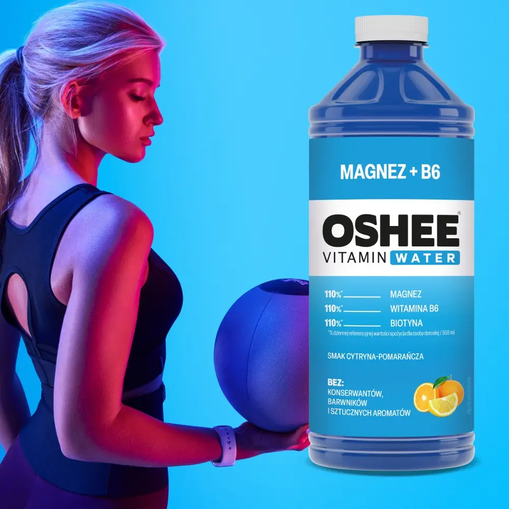 18x Oshee Vitamin Water Magnez B6 Cytryna Pomarańcza 1100 Ml Oshee Sklep Empikcom 5640